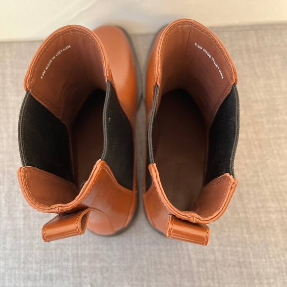 NWOT Everlane The Chelsea Boots Womens Size 8.5 Rum Brown Leather Classic Ankle - Picture 6 of 10